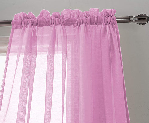 Adore the Decor™ Sheer Rod Pocket 54 x 84in. Single Curtain Panel